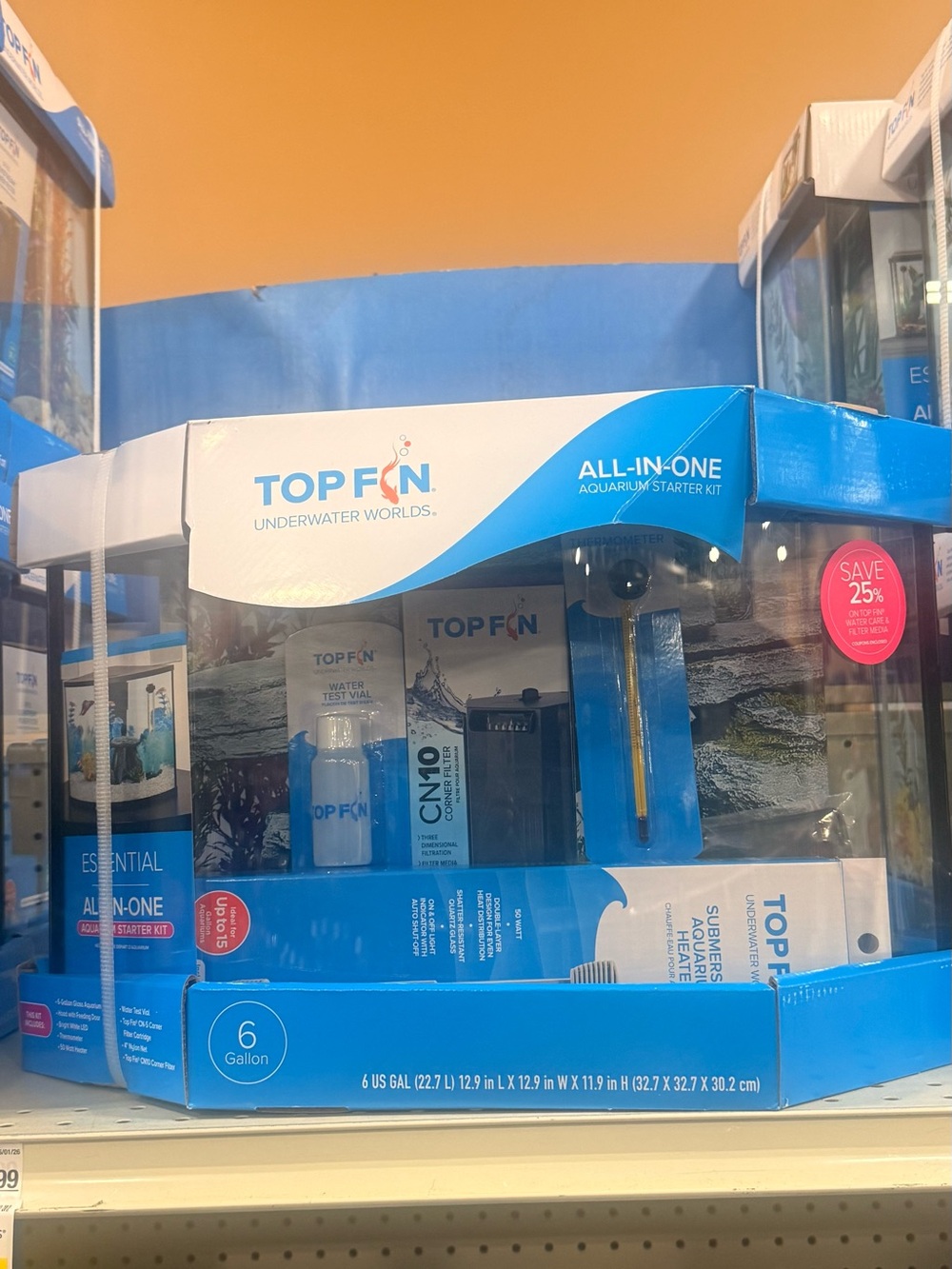 TOPFIN All-In-One Aquarium Starter Kit in 6 gallon